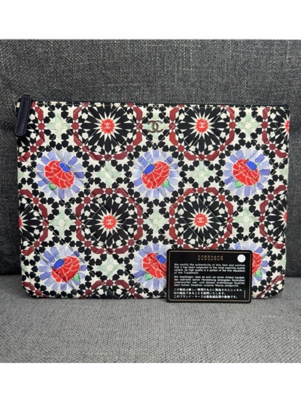 CHANEL CC Dubai O-case zippy pouch